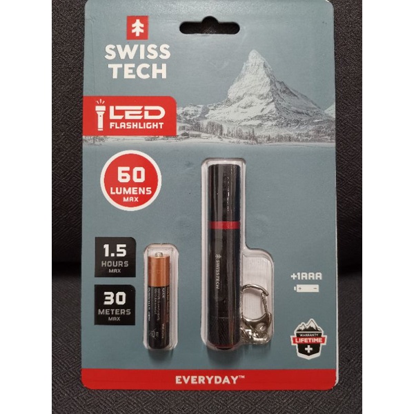 ไฟฉายเคสอลูมิเนียม SWISS TECH LED ST031001