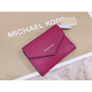 Michael Kors BLAKELY Plain Leather Folding Wallets (32S8SZLD5L)