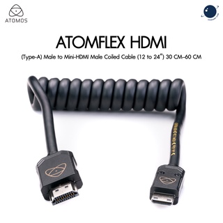 Atomos AtomFLEX HDMI (Type-A) Male to Mini-HDMI Male Coiled Cable (12 to 24″) 30 CM – 60 CM  ประกันศูนย์ไทย