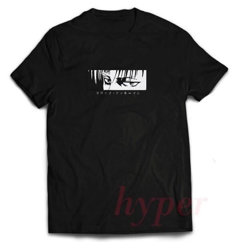 FC - LEVY ACKERMAN OVERSIZE ANIME เสื้อยืด/ญี่ปุ่นESE ANIME เสื้อยืด, เสื้อยืดอนิเมะ