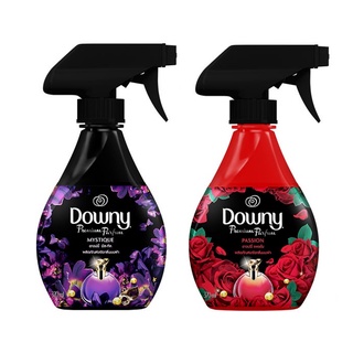 [แพ็คคู่] Downy ดาวน์นี่ สเปรย์ฉีดผ้าหอม กลิ่น มิสทีค 370 มล + สเปรย์กลิ่น แพชชั่น 370 มล