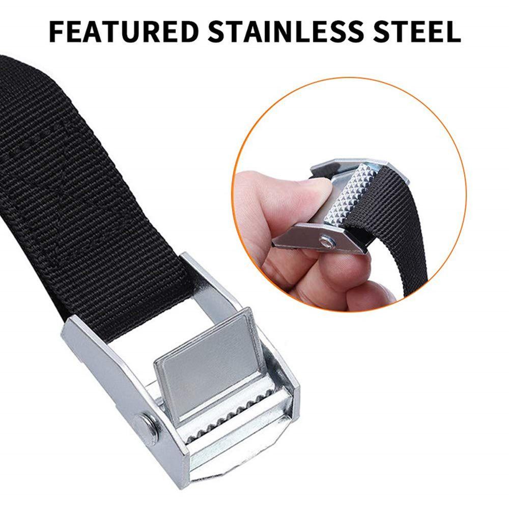 LFIND Cargo Strap Strap Strong Bike Zinc Alloy Snap Press-buckle เข็มขัดกระชับ Cargo Strap เชือก Tensioner Ratchet Belt