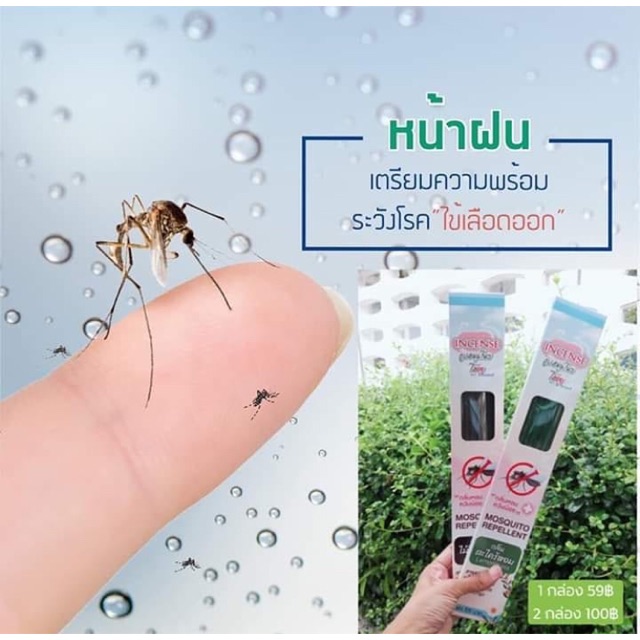 ธูปไล่ยุง Incense ยี่ห้อเดียวที่ผ่าน อย. ปลอดภัย 💯
