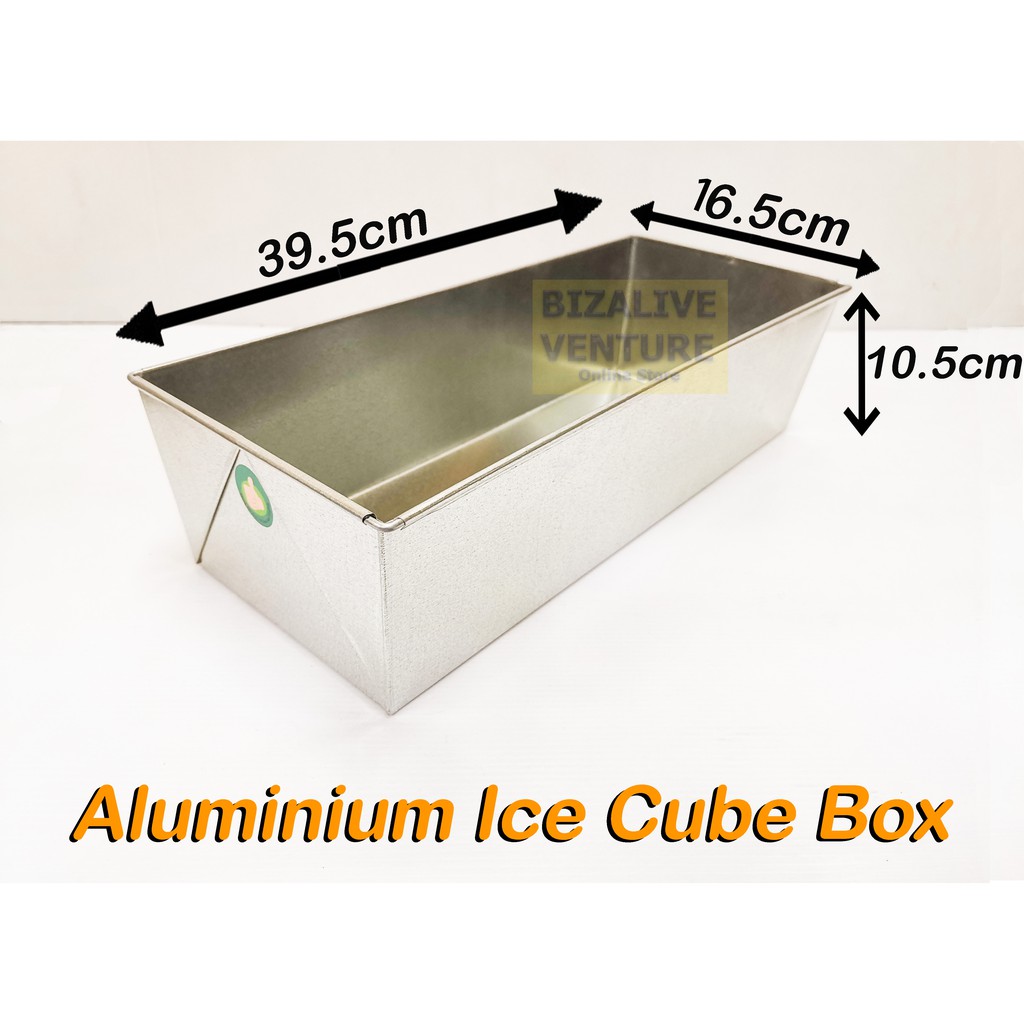 Aluminium Ice Cube Box Tray ถาดลับน้ําแข็ง Ais Takung Beku Ais Bekas Simpan Ais Ais