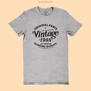 ขายดี!เสื้อยืดลาย Vintage Original 1998 เสื้อวันเกิด เปลี่ยนปีได้ ไซส์ S - 2XLS-5XL