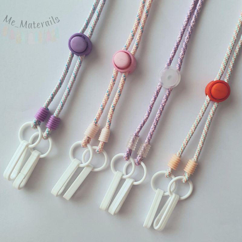สินค้าใหม่! สายคล้องแมส  แบบเชือกลายสีหวาน