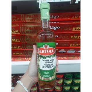 BERTOLLI WHITE WINE VINEGAR เบอร์ทอลลี่ น้ำส้มสายชูจากไวน์ขาว 500 ML.