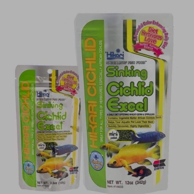 Hikari Cichlid Excel อาหารปลาหมอสี ชนิดเม็ดจม ขนาดเม็ดเล็ก