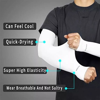 ปลอกแขนกันแดด ปลอกแขน ไร้ตะเข็บข้าง จำนวน 2 ชิ้น ( 1 คู่) Super Big เนื้อบางเบา UV protection Arm sleeve Freesize Unisex