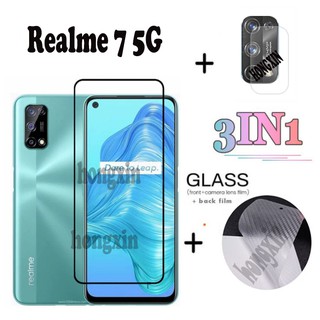 ฟิล์มกันรอยหน้าจอ 3 In1 สําหรับ Oppo Realme 7 5 G Realme 7 I ( Global ) 7 Pro X7 Ultra 8 Pro Narzo 30 A V3 V5 V11 V13 5 G