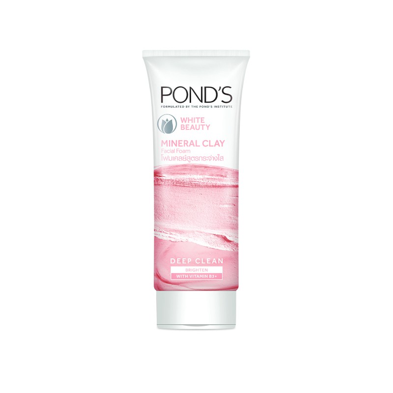 Pond's White Beauty Mineral Clay Facial Foam Deep Clean 40g #0