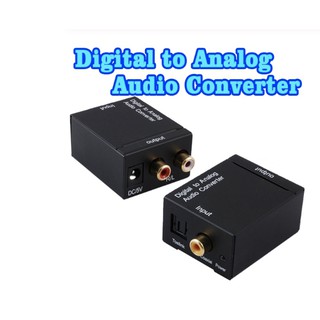 Digital Optical Coaxial Toslinkอะแดปเตอร์แปลงเสียงอะแดปเตอร์RCA Digital To Analog Audio Converter Adapter