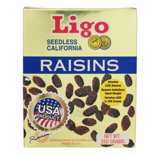 ลิโก้ ลูกเกดอบแห้ง 250 กรัม - Raisins 250g Ligo brand