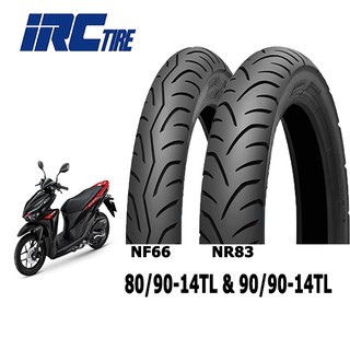 ยางมอเตอร์ไซค์ขอบ14 80/90-14TL&amp;90/90-14TL(ยางนอกไม่ใช้ยางใน) IRC NF66,NR83
