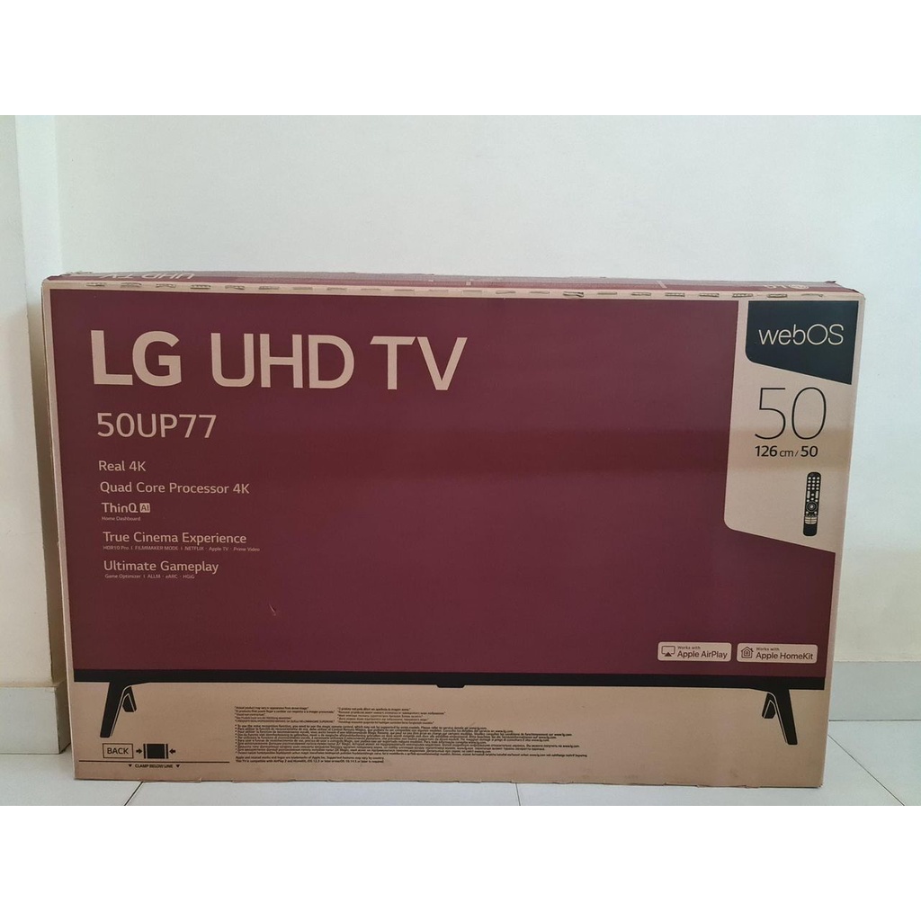 LG UP81 Series 50 Inch 4K Smart UHD TV with AI ThinQ - 55UP8100PTB