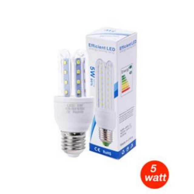 หลอดไฟตะเกียบ LED 5 วัตต์ : สีขาว