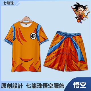 เสื้อยืดแขนสั้น พิมพ์ลายอนิเมะ Dragon Ball Son Goku Turtle แฟชั่นฤดูร้อน สําหรับผู้ชาย