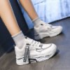 COOL SHOES (มาใหม่ AR-6601)  รองเท้าผ้าใบผู้หญิง เสริมส้น 5 ซม.รองเท้าผ้าใบลำลองเดซ พร้อมส่ง!