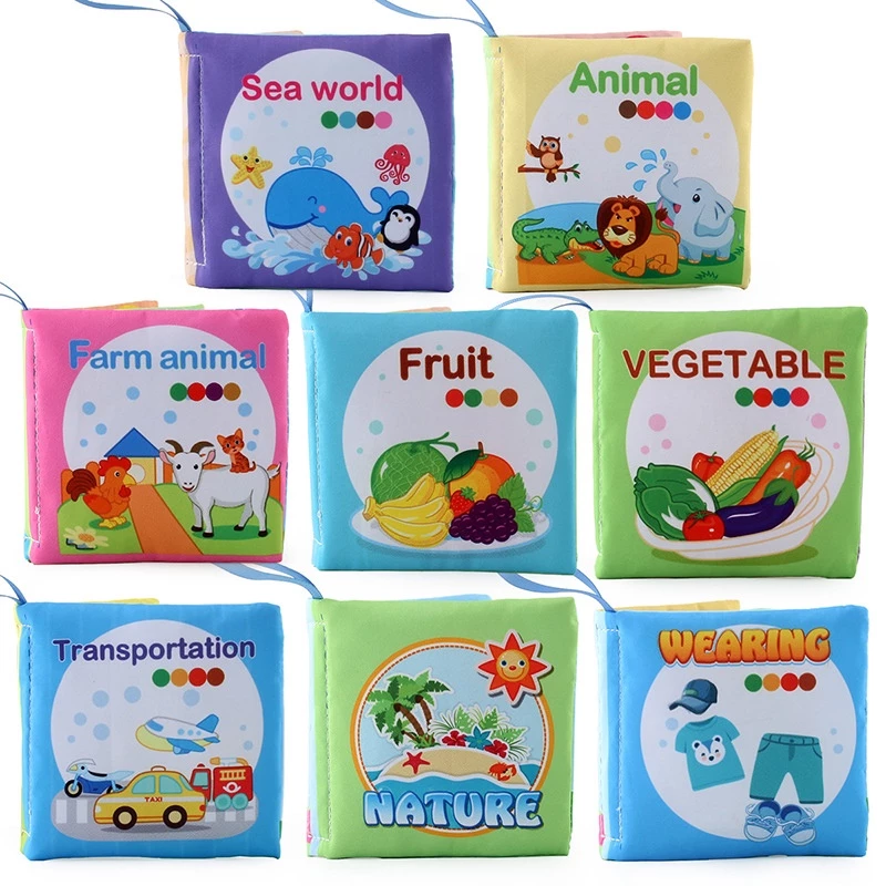 DTXmarket หนังสือผ้า สำหรับเด็ก หนังสือคำศัพท์ เสริมพัฒนาการเด็ก หนังสือรูปภาพ ของเล่นเด็ก thumbnail 7