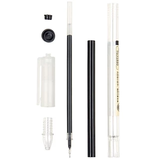 MUJI ชุดปากกาหมึกเจล สีดำ สีน้ำเงิน สีแดง หัวปากกา 0.35/0.5 มม. 1 ชิ้น