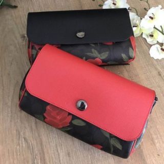 #พร้อมส่งCOACH รูบี้ กลับด้านได้ ลายกุหลาบแดง สวยแซ่บ แท้100%