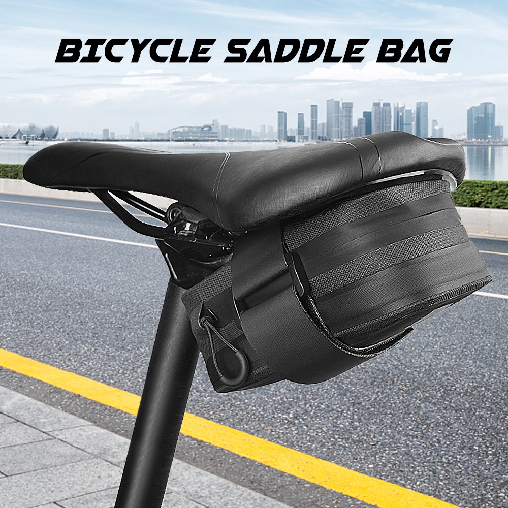 จักรยานSAHOO Rainroof Bicycle Saddle Bag Reflective Cycling Rear Seat