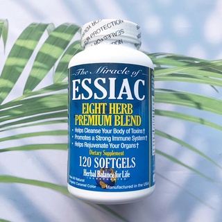 อาหารเสริมจากสมุนไพร 8 ชนิด Essiac The miracle of Essiac Eight Herb Premium Blend 120 Softgels (Herbal Balance For Life®