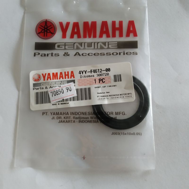 ปะเก็นหมวก 4YY-F4612-00 ยางซีลฝาถังน้ํามันเดิม Yamaha Bebek