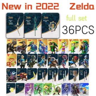 การ์ดเชื่อมต่อ the Legend of Zelda Tears of the Kingdom Switch Amiibo NFC 38 ชิ้น