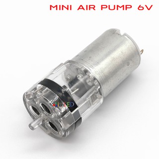 ปั๊มเงียบ  ปั๊มใส ใช้กับสายยางขนาด 3/5มม. ปัํม 6V DC 2LPM Mini Air Pump ปั๊มลม อากาศ มินิ ออกซิเจ้นตู้ปลา ออกซิเจน