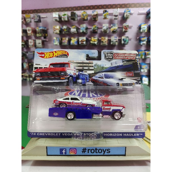 HOT WHEELS PREMIUM 74 CHEVROLET VEGA PRO HORIZON HAULER HW TEAM TRANSPORT 34