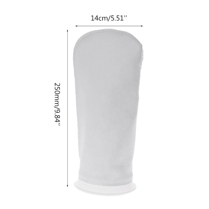 Mya 200um ถุงกรอง Aquarium กรองถุงเท้าสําหรับปลาสําหรับถัง 10 นิ้วความยาว 4 นิ้วเส้นผ่านศูนย์กลางแหวนถอดขยะอินทรีย์ - รูปที่ 5