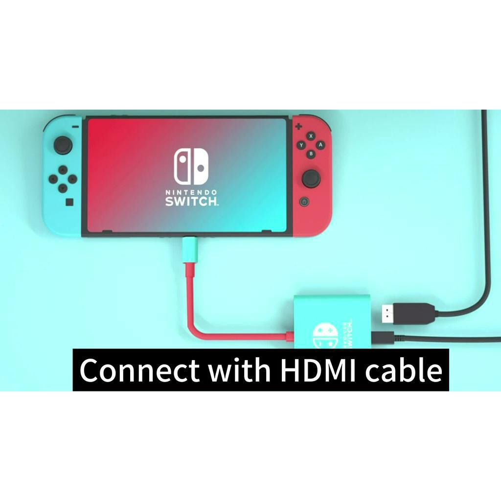 แบบพกพา TV Switch Dock สําหรับ Nintendo Switch/OLED สวิทช์ 4K HDMI USB ...