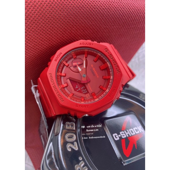 Casio Gshock-GA2100-4ADRสีแดงขนาดหน้าปัด43มิล