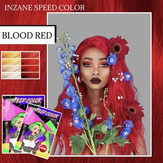 Inzane color  สี BLOOD RED 30 ml