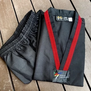 A5# เสื้อดำ+กางเกงดำ เบอร์100-180 ชุดเทควันโด้สีดำ ชุดเทควันโด ชุดเทควันโด้เด็ก ชุดเทควันโด้ผู้ใหญ่ ชุดสีเทควันโด สีดำ