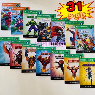 Marvel Comic World of reading 31 books set หนังสือภาษาอังกฤษชุดหนังสือเด็กภาษาอังกฤษ