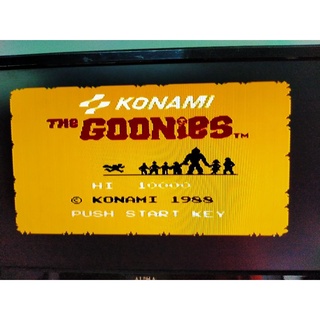 FDS ดิสแดง หน้าA Gooniss อมตะ หน้าB Balloon Fight เกมFamicom Disk System