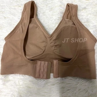 SP1 สปอร์ตบราตะขอหลัง อก 32-40” ผ้าทอนิ่ม ไร้โครง ฟองบาง [ราคาโรงงาน ✅]