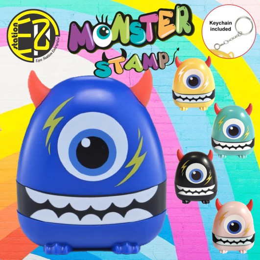 🌟🌟🌟ใหม่ ใหม่🌟🌟🌟 STAMP COP NAMA CUTE ONE EYE MONSTER (NURSE, SCHOOL, KIDS)