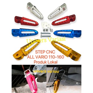 ที่พักเท้า ด้านหลัง ไม่มีกระจก CNC สีแดง ทอง น้ําเงิน สําหรับ HONDA ALL VARIO BEAT VARIO 110 VARIO 125 VARIO 150 Variation HONDA CLICK NEW VARIO 160 AVS VARIO Cbs step กลับ V