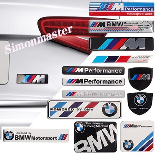 สติกเกอร์ตราสัญลักษณ์ อัลลอย ป้องกันรอยขีดข่วน สําหรับติดตกแต่งรถยนต์ BMW M Power M6 M8 E46 E60 E39 E90