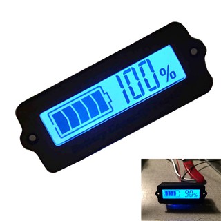 เครื่องตรวจจับพลังงานแบตเตอรี่ลิเธียม 12V LY6W หน้าจอ LCD 12V สีฟ้า