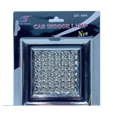 ไฟเพดาน LED ในรถยนต์ / ไฟในเก๋งสำหรับรถยนต์ทั่วไป ขนาด5.5นิ้วทรงสี่เหลี่ยม(LED42ดวง ) รหัสNO.GT696