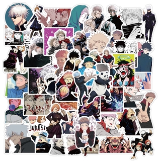 สติ๊กเกอร์ลายกราฟฟิก Jujutsu Kaisen กันน้ําได้ 50 ชิ้น