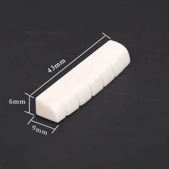 กีตาร์ Nut Ponticello พื้นบ้านไม้กีตาร์ Upper Top-Nut Lower String หมอนสะพาน Ox กระดูกกีตาร์ Nut Str