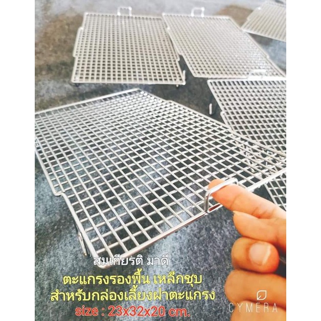 ตะแกรงรองพื้น (สำหรับใส่กล่องเลี้ยง ขนาด 23*32*20cm.)