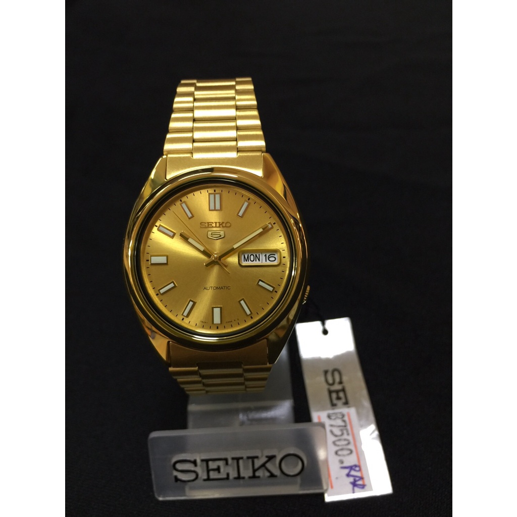 #12 นาฬิกาข้อมือไซโก้ SEIKO รุ่น SNXS80K ของแท้ 100% สีทอง Automatic ชาย