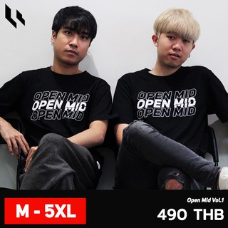 LL เสื้อยืดชาย รุ่น Open Mid มีไซส์ใหญ่ M-5XL Premium Cotton 100%