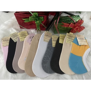 ถุงเท้าข้อสั้นมูจิ Muji สีพื้น  แพ็ค 12 คู่ 1 สี🧦🐶Jino_market🐶🧦